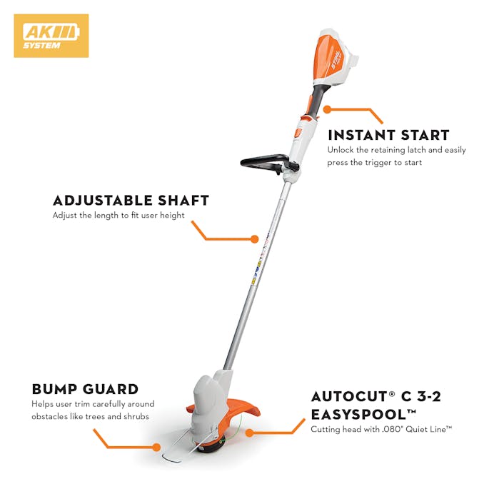 YMアルバイトさん専用　STIHL FSA 57 バッテリー式草刈り機 FSA 57 | Lightweight Cordless Trimmer | STIHL USA